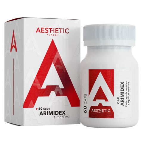 Arimidex Aesthetic Labs 1 mg 60 cápsulas Anastrozol para control de estrógeno en ciclos México