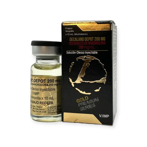 Decaland Depot 200 mg Landerlan, nandrolona inyectable para ciclos de volumen, fuerza y recuperación articular. Presentación en vial de 10 ml.