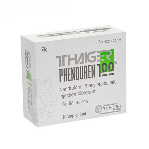 Phenduren 100 Nandrolona Phenylpropionato de Thaiger Pharma para masa magra, fuerza, recuperación muscular y ciclos de volumen limpio.
