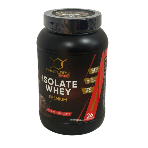 Proteína Isolate Whey Premium 2 lb Phar Labs Select Olympia Edition 2025 – Belgian Chocolate – Aislado de suero FDA para masa muscular magra