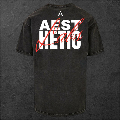 Aesthetic Labs Washed Tee – Black