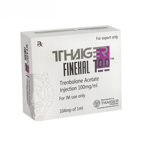 Finexal 100 Trembolona Acetato inyectable de Thaiger Pharma para definición extrema, masa magra, fuerza bruta y transformación física avanzada.