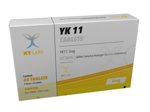 YK-11 Myostine XT Labs 5 mg 60 tabletas – SARM inhibidor de miostatina para ganar masa magra y fuerza. Suplemento avanzado disponible en AestheticPharmaMX México